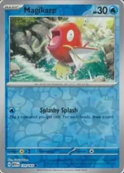 Pokemon TCG Magikarp Scarlet & Violet-151 129/165 Reverse Holo Common - Image 1