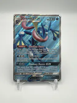 Pokemon TCG Greninja GX 120/131 Forbidden Light Holo Ultra Rare - Image 1