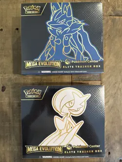 Mega Evolution Gardevoir & Lucario Pokemon Center ETB Elite Trainer Box Set Of 2 - Image 1