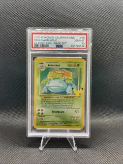 2021 Pokemon Celebrations Venusaur PSA 10 Classic Collection 15/102 - Image 1