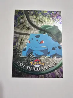 NM Pokemon Topps Chrome Bulbasaur Holo #01 WOTC Vintage Great Condition - Image 1