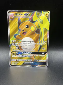 Raichu GX SM90 - Sun & Moon Black Star Promo - Full Art Pokemon - Image 1