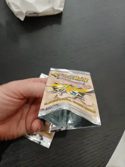 1999 Pokemon Fossil Booster Pack Aerodactyl & Zapdos, Opened Pack Empty Pact ART - Image 5