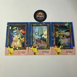 Pokemon Cracked Ice Holo *Electric Pikachu Database* - *VAN GOGH* Non Tcg - Image 1