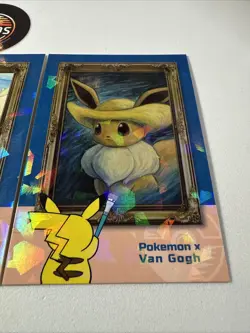 Pokemon Cracked Ice Holo *Electric Pikachu Database* - *VAN GOGH* Non Tcg - Image 4