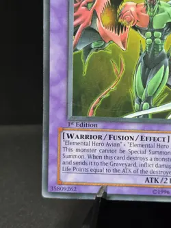 Yu-Gi-Oh! ELEMENTAL HERO FLAME WINGMAN 1st Edition DP1-EN010 LP-NM - Image 5