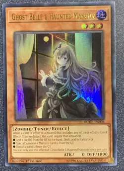 Ghost Belle & Haunted Mansion Yugioh DUDE-EN004 Ultra Rare 1st Edition LP - Image 1