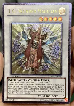 Yugioh T.G. Wonder Magician EXVC-EN040 Ultimate Rare 1st Ed NM/VLP w/Tracking - Image 2