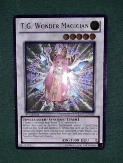 Yugioh T.G. Wonder Magician EXVC-EN040 Ultimate Rare 1st Ed NM/VLP w/Tracking - Image 3