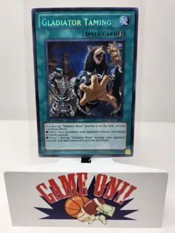 YuGiOh Gladiator Taming EXVC-EN087 1st Edition Secret Rare LP - Image 1