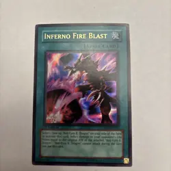 Yugioh! LP Inferno Fire Blast - SOD-EN042-Ultra Rare-1st Edition Lightly Played - Image 1