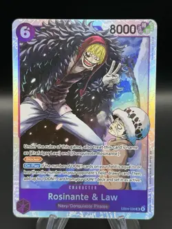 One Piece TCG English EB04-038 Rosinante & Law SR Foil - Image 1