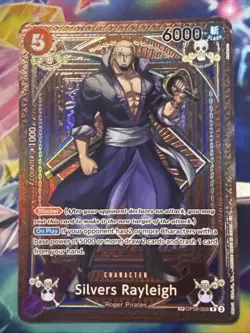 One Piece TCG Silvers Rayleigh OP11 SP Alternate Art English OP09-005 - Image 1