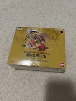 One Piece OP-04 TCG Kingdoms Of Intrigue Sealed English Booster Box - Image 1