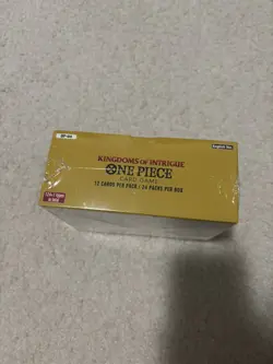 One Piece OP-04 TCG Kingdoms Of Intrigue Sealed English Booster Box - Image 2