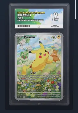 Pikachu Promo Card SVP 088 - Paldea Adventure Chest - Ace 9 Mint - Pokemon TCG - Image 1