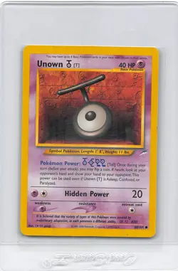 Unown T 88/105 - Neo Destiny - COMMON - VINTAGE WOTC Pokemon Card - LP/P - Image 1