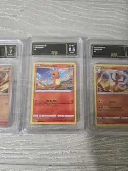 Lot Of 3 GMA Graded Pokemon Cards Charmander Charmeleon GO Scarlet & Violet - Image 3