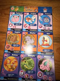 POKEMON 1ST MOVIE CARDS 1999 BURGER KING #20 MASTER TRAINER SET UNCUT Sheet - Image 2