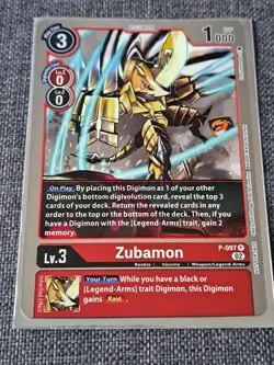 Zubamon P-097 Promo Limited Card Pack Ver.2 EX5 Animal Colosseum Digimon TCG NM - Image 1
