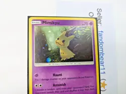 Mimikyu - SM29 BLACK STAR PROMO card COSMOS HOLO FOIL 2017 Pokemon TCG - Image 2