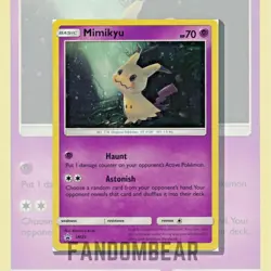 Mimikyu - SM29 BLACK STAR PROMO card COSMOS HOLO FOIL 2017 Pokemon TCG - Image 3