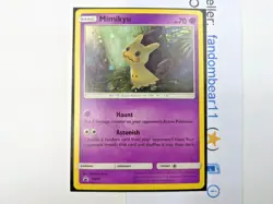 Mimikyu - SM29 BLACK STAR PROMO card COSMOS HOLO FOIL 2017 Pokemon TCG - Image 5