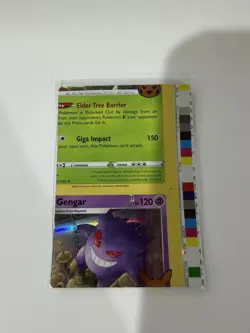 Pokemon Card - Gengar Error Miscut NFC Trick or Trade 062/193 Holo Rare - Image 1