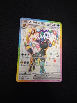 Umbreon Ex 176 Pokemon TCG Prismatic Evolutions Box Promo TCG Card - Image 2