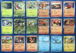 POKEMON PALDEAN FATES x91 COMPLETE COMMON/UNCOMMON/HOLO RARE/EX CARD SET - NM/M - Image 1
