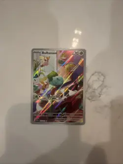 Pokemon TCG Bulbasaur Illustration Rare Card Stellar Crown 143/142 - Image 1