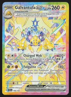 SV07: Stellar Crown Galvantula ex #168/142 Pokemon Card - Image 1