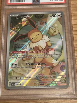 2025 Eevee Pokemon Card Psa 9 No 173 Prismatic Evolutions Etb Promo - Image 2