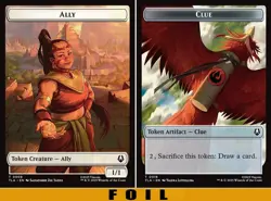 1x MTG - ALLY \ CLUE TOKEN #08/16 - FOIL - Avatar: The Last Airbender - Image 1