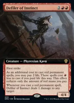Defiler of Instinct (Extended Art) [Dominaria United] Foil Near Mint - Image 1