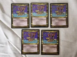 Played Skeleton Ship Ice Age Mtg Magic the Gathering - Image 1