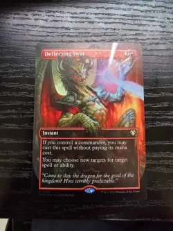 Deflecting Swat (Borderless) Commander Masters Foil NM - Image 1