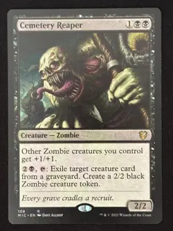 1x MTG Cemetery Reaper - Commander: Innistrad: Midnight Hunt (MIC) #108 - Magic - Image 1