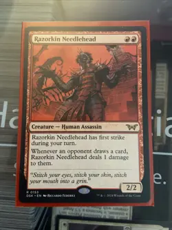 Razorkin Needlehead Duskmourn: House of Horror RARE MTG - Image 1