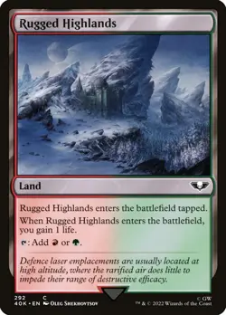 4x Rugged Highlands - NM - Warhammer 40,000 - SPARROW MAGIC mtg - Image 1