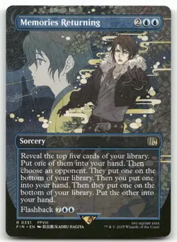 Memories Returning (Borderless) #331 MTG Final Fantasy FIN NM X1 - Image 1