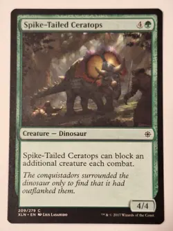 Spike-Tailed Ceratops - Ixalan - Magic the Gathering MTG Nice! - Image 1