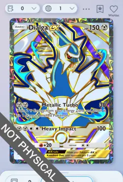 Pokemon TCG POCKET - Dialga Full Art 2⭐, Deluxe EX, English - Image 1
