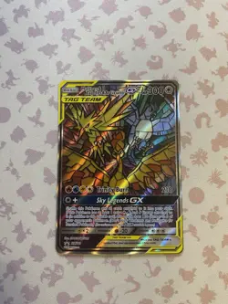 Pokemon TCG Hidden Fates Moltres, Zapdos, Articuno Stained Glass Promo - Image 1