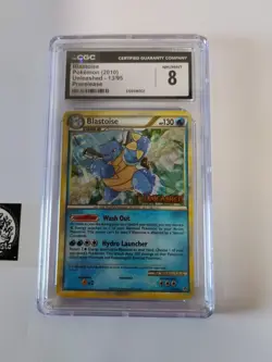Pokemon Blastoise 13/95 -Unleashed Prerelease Promo CGC 8 - Image 2