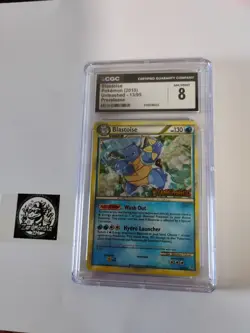 Pokemon Blastoise 13/95 -Unleashed Prerelease Promo CGC 8 - Image 3