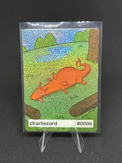 Near Mint Pookiemoot Charliezard Charizard Holo Rare #0006 Derp Pokemon Fan Art - Image 1