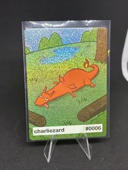 Near Mint Pookiemoot Charliezard Charizard Holo Rare #0006 Derp Pokemon Fan Art - Image 2