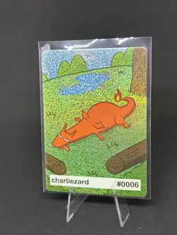 Near Mint Pookiemoot Charliezard Charizard Holo Rare #0006 Derp Pokemon Fan Art - Image 3