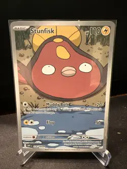 Pokemon TCG: 2025 SV White Flare WHT EN Stunfisk Illustration Rare #118/086 NM - Image 1